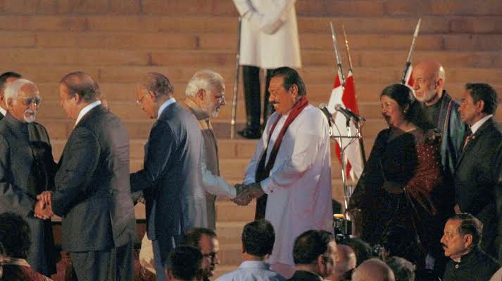 Heads of State Pose for a Photogprah with Indias New Prime Ministe 