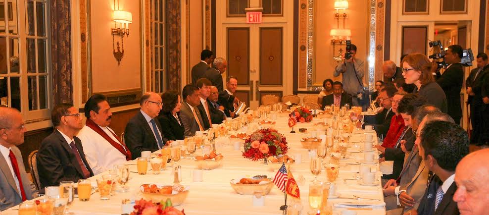 HE Rajapaksa Attends Briefing by Business Council for International Understanding 