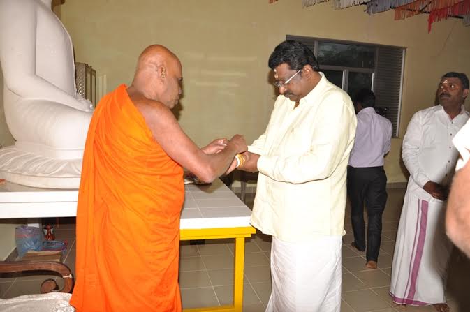 Minister Thondaman  Kovil Church and  temple visit