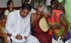 අපදාවට ලක්වූ නිවාස වෙනුවෙන් රුපියල් ලක්ෂ 12ක ආධාර මුදලක් සහ විකල්ප ඉඩම්