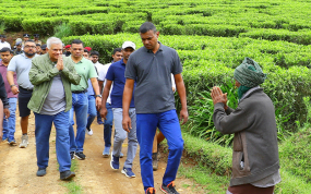 නුවරඑළිය සුන්දර කඳුකරය ආශ්‍රිතව යළි පිබිඳෙන සංචාරක කාර්මාන්තය පිළිබඳ සොයා බැලීමට ජනපති නිරීක්ෂණ චාරිකාවක