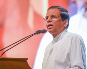 පොදු රාජ්‍ය මණ්ඩල ව්‍යාපාරික සංසඳයේ ප‍්‍රධාන දේශනය සිදුකරමින් ජනාධිපති මෛති‍්‍රපාල සිරිසේන මැතිතුමා කරන ලද කථාව