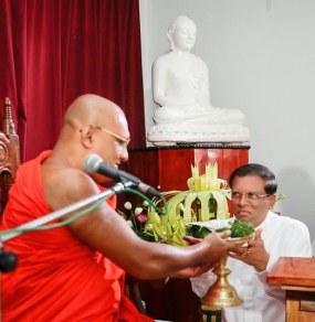 සදහම් යාත්‍රා පොහොය වැඩසටහන තෙල්දේණිය උපෝෂථාරාම විහාරස්ථානයේදී