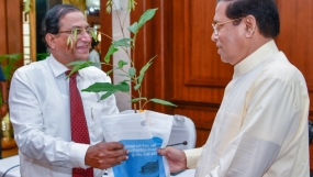 උදා වූ නව වසරේ පරිසර සංරක්ෂණය සදහා කැපවීමේ වැදගත්කම පෙන්වා දෙමින් ජනාධිපති කාර්යාලයේ පැළ ඛෙදාදීමේ වැඩසටහනක්