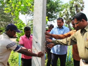 මහකුඹුක්කඩවල පවුල් රැසකට විදුලිය