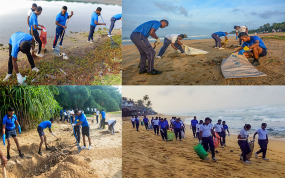 ජාත්‍යන්තර වෙරළ පිරිසිදු කිරීමේ දිනයට සමගාමීව නාවික හමුදාව මඟින් වෙරළ පිරිසිදු කිරිමේ වැඩසටහන් මාලාවක්