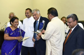 අමාත්‍ය තිගාම්බරම් මහතාගේ අමාත්‍යාංශයට විශේෂ සම්මානයක්