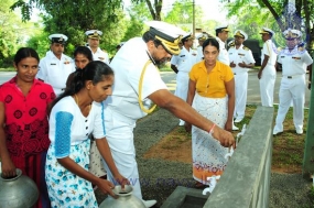 නාවික හමුදාව ප්‍රති ආශ්‍රැත ජල පද්ධතීන් දෙකක් ස්ථාපනය කරයි