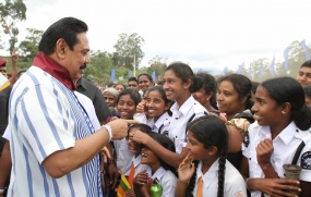 දියතලාවේදී ජනාධිපතිතුමා වෙනුවෙන් පිළිගැනීමේ උත්සවයක්