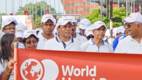 ලෝක හදවත් දිනය වෙනුවෙන් විශේෂ පා ගමනක්