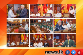 රත්නපුර සීවලී මධ්‍ය විද්‍යාලයේ ශිෂ්‍ය පාර්ලිමේන්තු මංගල සැසිවාරය ජනපති ප්‍රධානත්වයෙන් ජනාධිපති කාර්යාලයේ දී