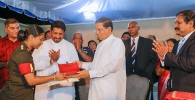 රණවිරු රියල් ස්ටාර් හතරවන අදියරේ ජයග්‍රාහිකාවට හිමි නිවසේ යතුර ජනපති අතින්