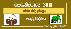 සමස්ත ඡන්ද ප්‍රතිඵලය -  කෑගල්ල දිස්ත්‍රික්කය