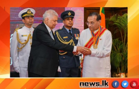 හිටපු කථානායක කරු ජයසූරිය “ශ්‍රී ලංකාභිමාන්‍ය” ගෞරව සම්මානයෙන් පිදුම් ලබයි