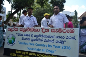 ජලභීතිකා මර්දන එන්නත් ලක්ෂ තුනක් මෙරටට