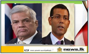 අගමැති සහ මාලදිවයින හිටපු ජනාධිපති අතර සාකච්ඡාවක්