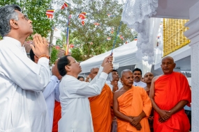 පාගොඩ ශ්‍රී විද්‍යා විජයාරාමයේ අභිනව වාහල්කඩ ඇතුථ විවෘත කිරීම් ජනපති ප්‍රධානත්වයෙන් ...