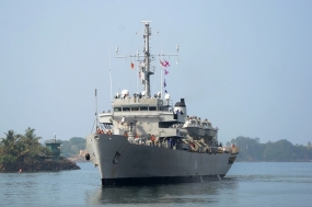 ඉන්දියානු ‘ජමුනා’ නෞකාව ගාල්ල වරායට පැමිණේ