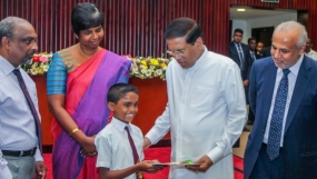 මීතොටමුල්ල නායයාමෙන් විපතට පත් පාසල් දරුවන්ට ශිෂ්‍යත්ව