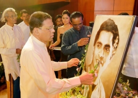 සුනිල් ශාන්තයන්ගේ ජන්ම ශත සංවත්සර උළෙල ජනපති ප්‍රධානත්වයෙන්