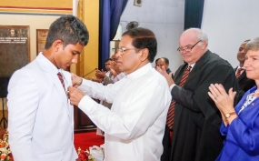 ත්‍රිත්ව විද්‍යාලයේ වාර්ෂික ත්‍යාග ප්‍රදානෝත්සවය ජනපති ප්‍රධානත්වයෙන්