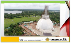 21 වන සියවසේ නිර්මාණය වූ දැවැන්තම බෞද්ධ සිද්ධස්ථානය - සඳහිරු සෑය