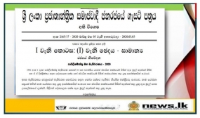 ස්වාධීන කණ්ඩායම් විසින් ඇප මුදල් තැම්පත් කිරීම නාම යෝජනා කළ යුතු අපේක්ෂකයින් සංඛ්‍යාව සඳහන් අති විශේෂ ගැසට් පත්‍රය නිකුත් වෙයි