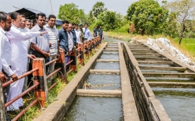 උතුරු ඇල, ගිනි පෙට්ටි පාලමේ අථත්වැඩියා කටයුතු ජනපතිගේ නිරීක්ෂණයට ...