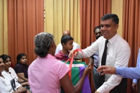 පොසොන් උත්සවය වෙනුවෙන් දිළිදු පවුල්වලට වියළි ආහාර