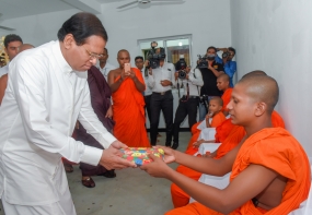 අත්තනකඩවල මිහිදු ජයන්ති පිරිවෙණේ පිරිවෙන් ශාලාව විවෘත කෙරේ