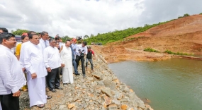 ජනපති මොරගහකන්ද කළුගග බහුකාර්ය යෝජනා ක්‍රමයේ ඉදිකිරීම් කටයුතු සොයා බලයි