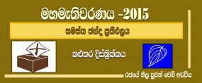 සමස්ත ඡන්ද ප්‍රතිඵලය -  කළුතර දිස්ත්‍රික්කය