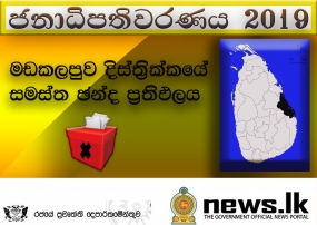 මඩකළපුව දිස්ත්‍රික් සමස්ත ඡන්ද ප්‍රතිඵලය