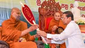 යහපත් සමාජයක් ගොඩනැඟිය හැක්කේ ගම සහ පන්සල අතර සබඳතාවය රැක ගැනීමෙන් බව ජනපති පවසයි